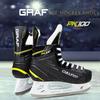 Graf Protect Bare Feet Ice Hockey Skating Shoes PP Synthetic Leather Add Velvet Breathable Ice Skates Shoes for Adults Children