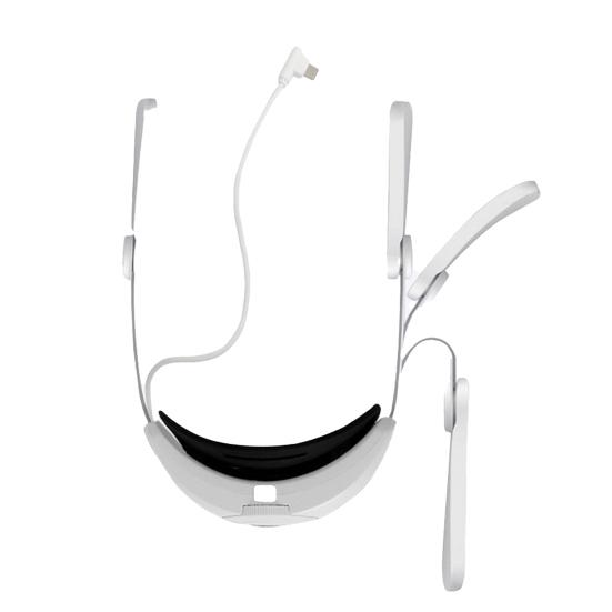 Ремень на голову Дисплей мощности Многоточечная регулировка Эргономичность 6000 мАч с цветной дыхательной подсветкой Регулируемая гарнитура виртуальной реальности для Quest2