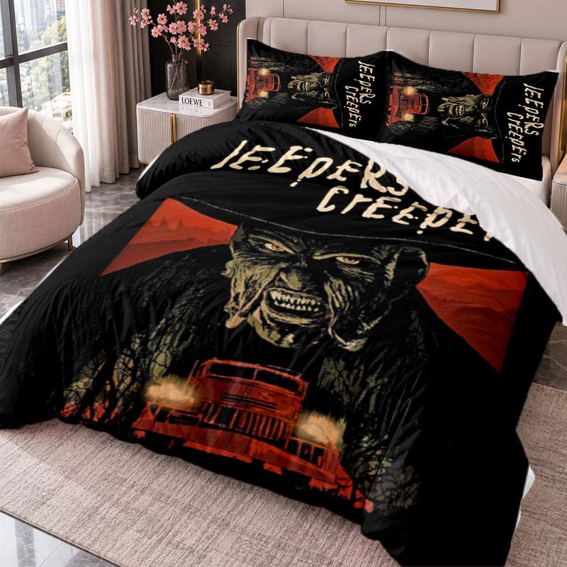 Jeepers Creepers The Creeper 3Pcs Bedding Set Duvet Cover With Two Pillowcases For Bedroom Home Decoration