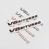New Color Blocking Letter V8 BITURBO Emblem for Ben-z Car Styling Fender Logo Sticker Chrome Black Red