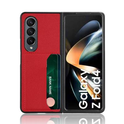 Модный деловой кожаный чехол с защитой от падения для Samsung Galaxy Z Fold 4 5g Fold4 Fold 3 2 Fold3 Fold2 Противоударный складной чехол