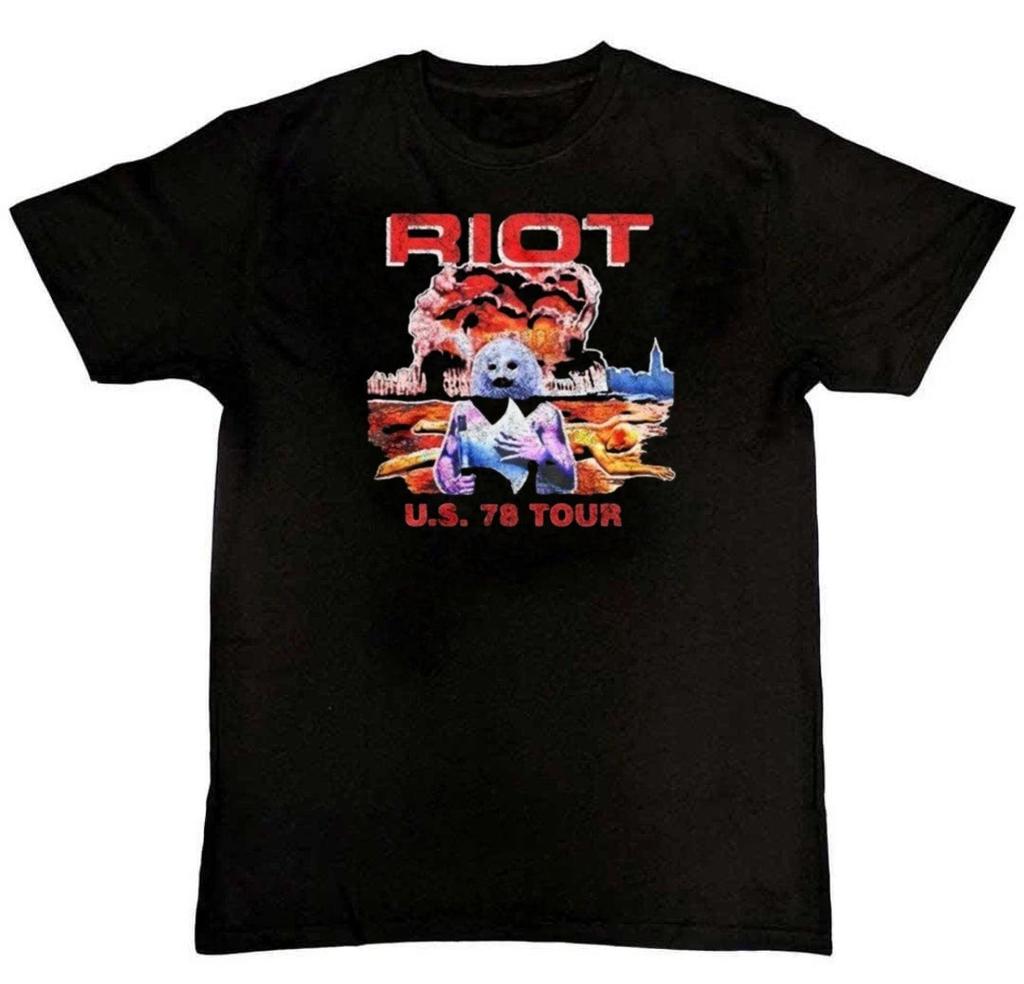 Classic Riot V Band Graphic Print Mens T-Shirt