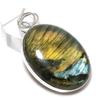 Labradorite Gemstone Handmade 925 Sterling Silver Jewelry Pendant 2.25" C2u80