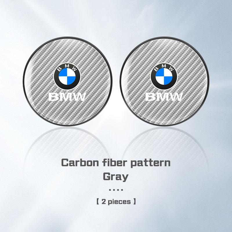 sxnkg9 Carbon Fiber Car Coaster For BMW E38 F10 F20 F30 F40 E92 E83 E87 E46 G20 G30 I7 I8 Water Cup Holder Mat Non-slip Pad Accessories