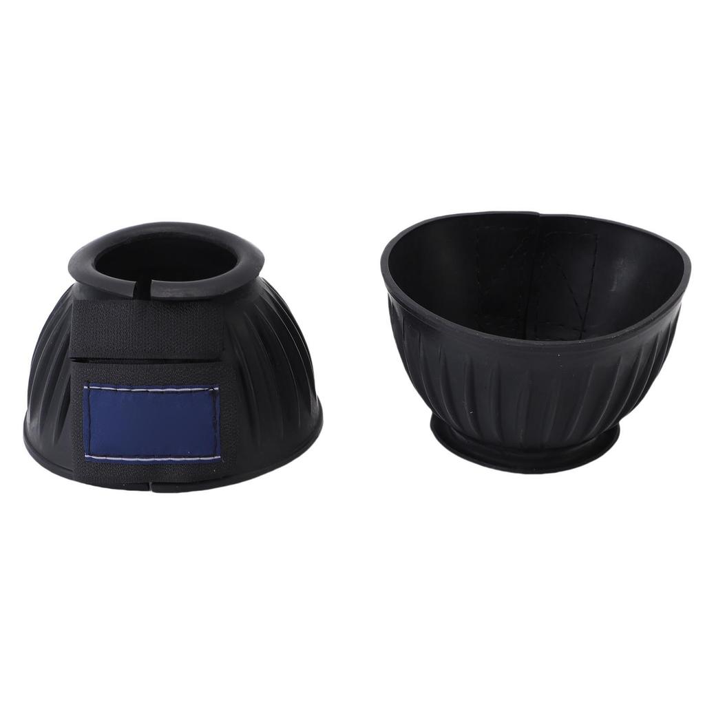 1 Pair Horse Bell Boots Comfortable Rubber Bell Boots Equine Hoof Protector for Riding Training Equestrian Supplies S