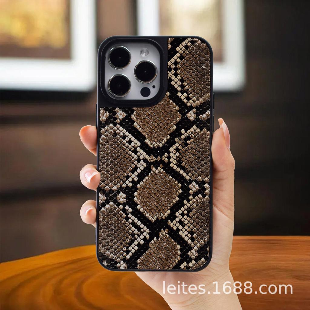 Защитный кожаный чехол «два в одном» для Apple iPhone 15 — чехол для мобильного телефона Honeycomb Leopard Groove