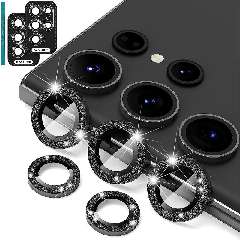 S23 Galaxy For Samsung Ultra Camera Lens Protector Tempered Glass Not Affect Flash Camera Lens Protector For Galaxy S23 Ultra 68 Inch