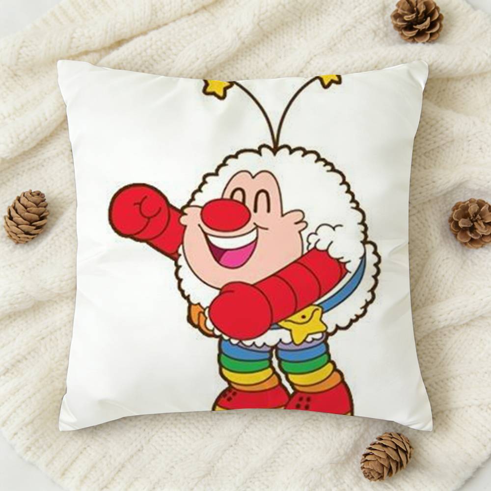 Cute RRainbow BBrite Doublesided Printed Square Decorative Cushion Cover for Sofa Living Room Home Decor