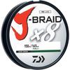 Daiwa J Braid 300m 8 Strand Round Braid Line 30lb Dark Green