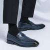 Men Loafers Black Office Shoes Formal Business Blue Wedding Dress Prom Blazers Tuxedo Party Shoes Large Size