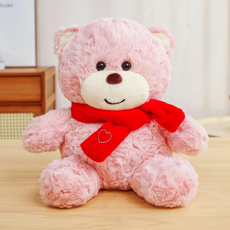 Cute Teddy Bears Stuffed Plush Toys Bear Animal Plushies Dolls Soft Bear Valentine's Day Gifts Kids Birthday Home Decor Party