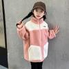 Children's Fall and Winter Stand-up Collar Thickened Jacket Middle and Large Children Colorblocking Casual Tops