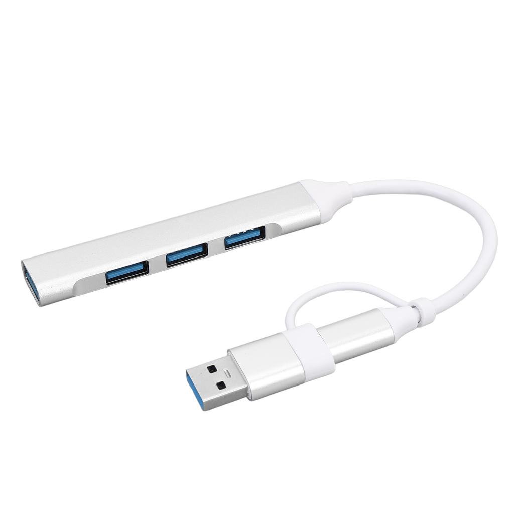 USB C Хаб Мультипортовый адаптер Type C и USB на 4xUSB Хаб для ноутбука, клавиатуры, мыши, USB-накопителя