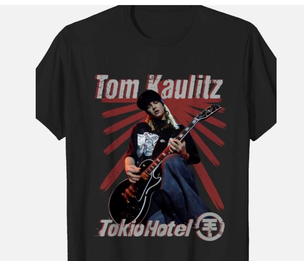 Унисекс Футболка Тома Каулитца, Подарочная Футболка с Мерчем Tokio Hotel