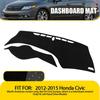 Подходит для Honda Civic 2012 2013 2014 2015 Накладка на панель приборов Dashmat Козырек Защитный EV