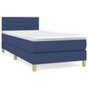 Maison Exclusive - Sommier à lattes de lit avec matelas Bleu 80x200 cm Tissu