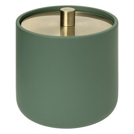 Duo Storage Container Green Gold Lid