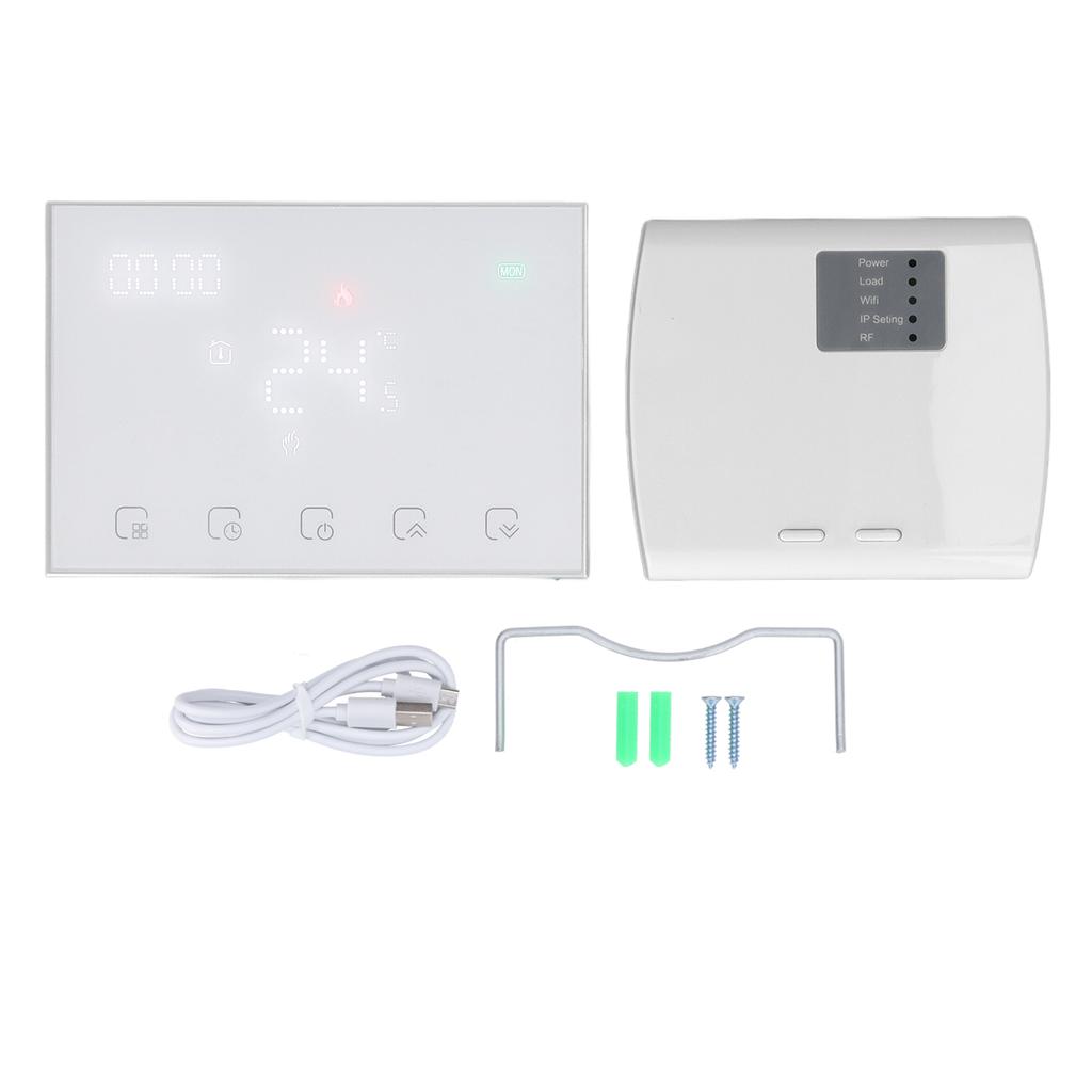 USB Timing Programming Wireless Thermostat WIFI Voice Control Boiler Heating Thermostat for Smart