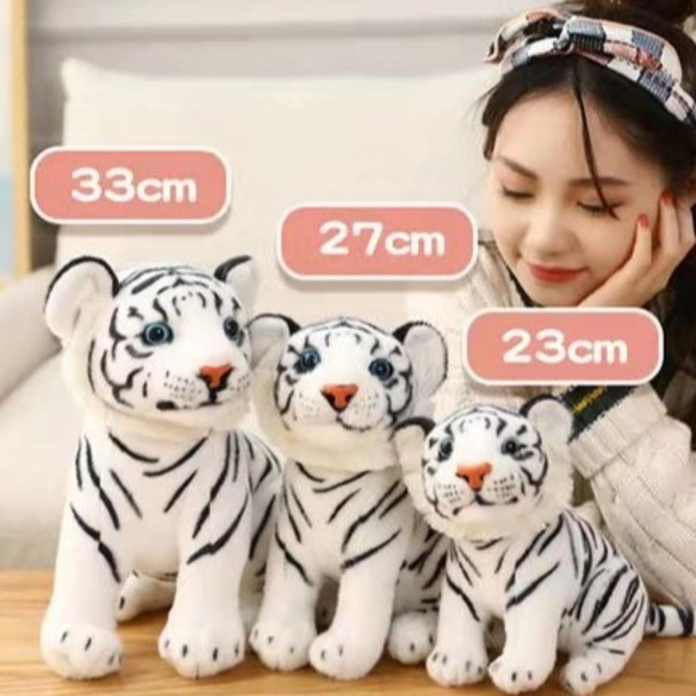 Soft Simulation Tiger Plush Doll Wild Animal Baby Tiger Plush Doll Birthday Gift