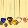 45mm Hanging Heart Suncatcher Prism Pendant Crafts for Home Office Garden Decoration Rainbow Maker Window Pendant 2025 Xmas Gift