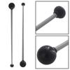 1 Pair Marimba Mallet Rubber Black Drumstick Double-head Xylophone Mallets Musical Instruments Accessory Durable