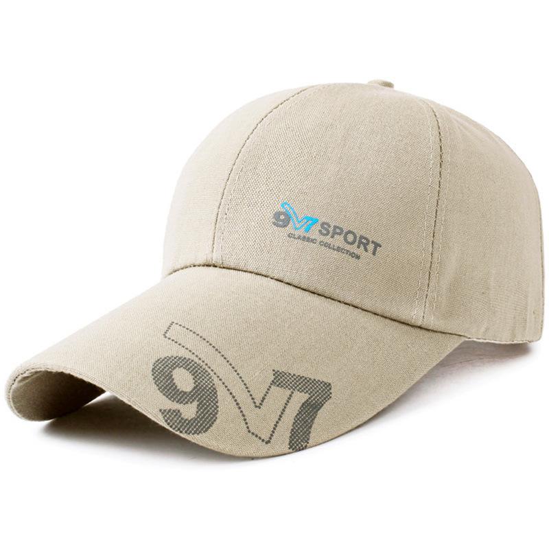Canvas 97 Baseball Cap Spring Summer Outdoor Sunscreen Visor Cap Extended Brim Versatile Cap Women