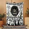 Custom Name Personalized Bohse Onkelz Print Blanket, Home Decor, Bedroom, Sofa, Camping, Couch, Gifts for Birthday Christmas
