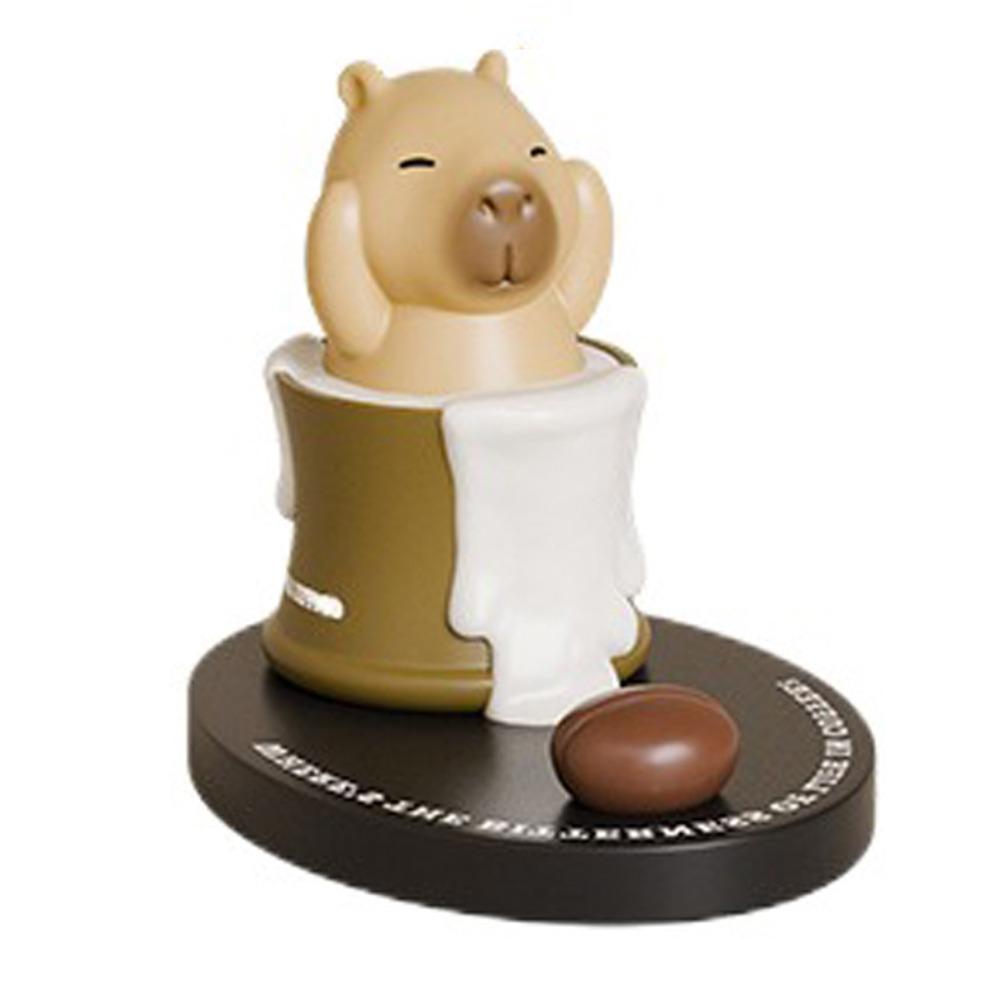 Ornament Capybara Doll Phone Holder Animal Figurines Capybra Model Toy  Decorative Gifts