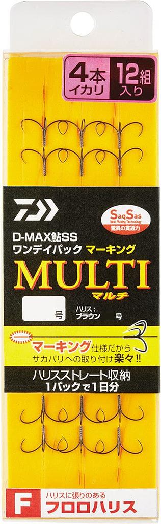 Daiwa Ayu SS Pack Marking Fluorocarbon 4 Size D-MAX One-Day Line, Anchors, Multi, 7.5