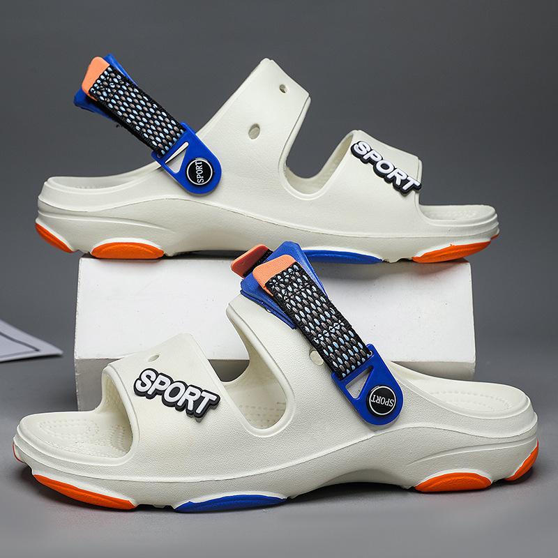 Тапочки мужские большого размера мужские летние сандалии для ходьбы по дерьму две спортивные классные тапочки для улицы модная пляжная обувь