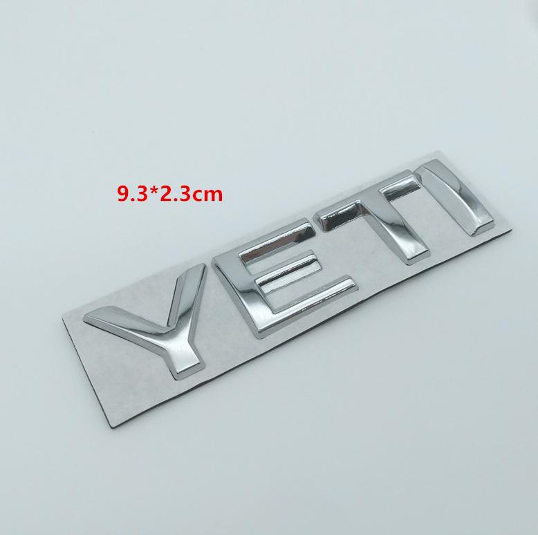 1pc metal for SKODA Octavia Superb RAPID FABIA KAMIQ KODIAQ YETI car emblem letter badge Rear tail Trunk sticker Decal for SKODA qaf555