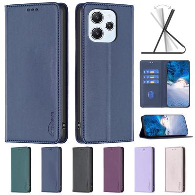 Для Xiaomi Redmi 12 Чехол Магнитный откидной чехол для телефона на Для Funda Xiomi XiaoMi Redmi 12 Кожаный чехол-картхолдер Redmi12 12C 13C Coque