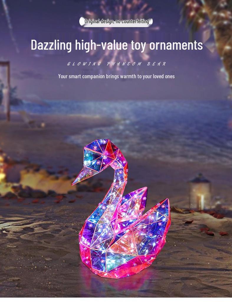 Colorful Swan Light with Luminous Control – Perfect for Graduations, Festival Gifts for Students, Sons, and Daughters