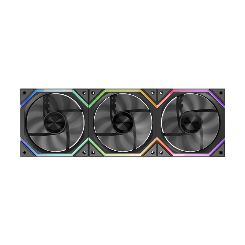 Jungle Leopard Galaxy Prism XH Потоковые Бегущие Огни Вентилятор для Корпуса ПК 120мм ARGB Циклический Зеркальный Световой Эффект PWM Охлаждающий Вентилятор