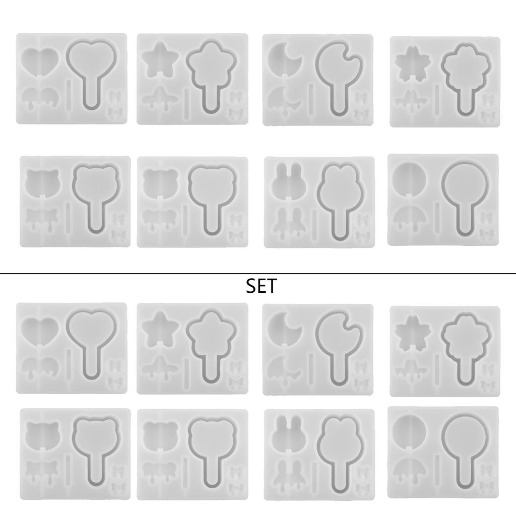 Милая форма для леденца с зыбучим песком, форма для кулона ручной работы, силиконовая форма для литья смолы, для DIY брелока, ювелирных изделий, антипригарная