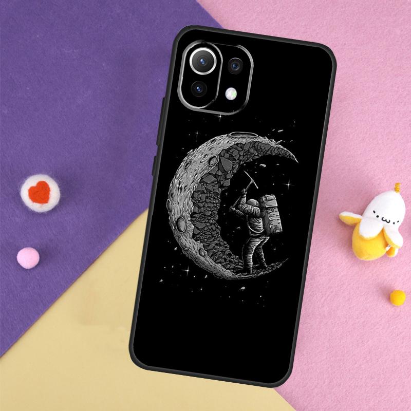 Эстетичный Космический Лунный Астронавт Чехол Для Xiaomi 15 13 14 Ultra 14T 11T 12T 13T Pro POCO X7 Pro X3 X5 X6 F5 F6 M6 Pro Обложка