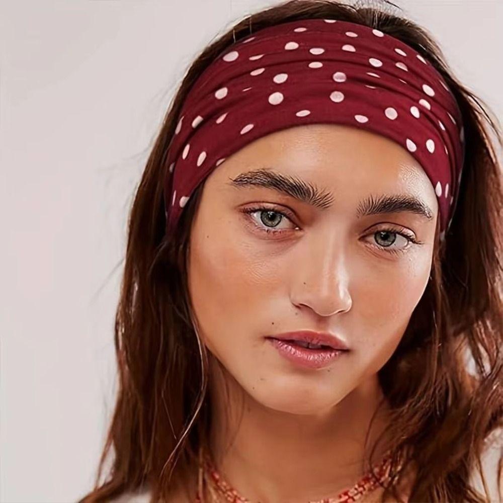 Sweat-absorbent Makeup Headband Elastic Women's Hairband New Yoga Headband