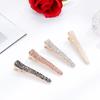 Beautiful Hair Clips for Woman Gold Color Metal Alligator Clip Fine Rhinestone Grains Hair Bangs Decorations