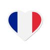 Aimant Coeur Drapeau France - Multicolore - 9 Cm - 50 Pièces - Résine Synthétique - Mixte