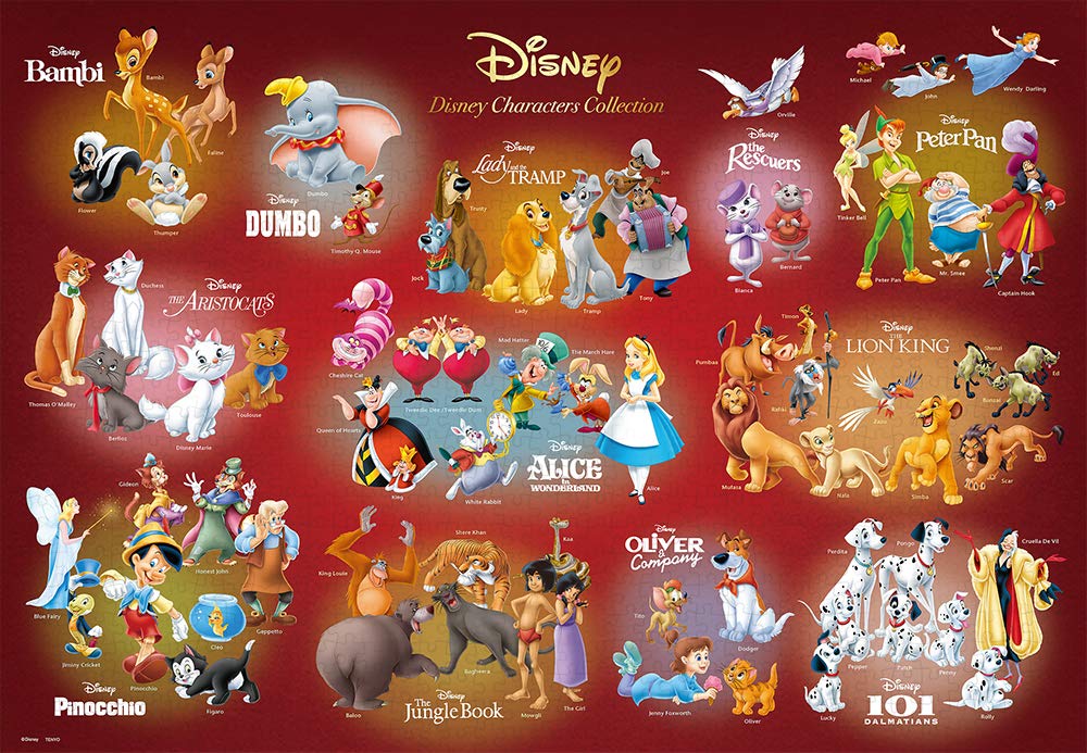 1000 Piece Jigsaw Puzzle Disney Characters Collection (51x73.5cm)