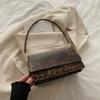 Сумка Niche Texture, маленькая квадратная сумка с леопардовым принтом, универсальная женская сумка-мессенджер через плечо, клатч, сумка для мобильного телефона.