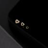 3Pcs/Set Diamond Love Heart Stud Earrings Women'S Earrings Mini Delicate Earrings Jewelry
