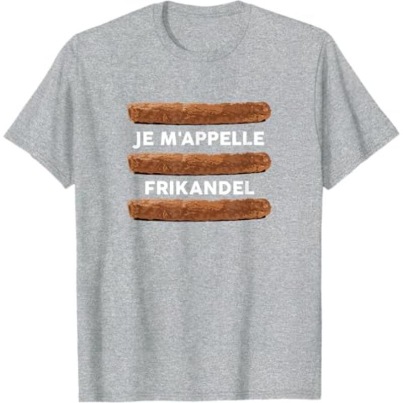 Dutch Humor T Shirt Frikandel Men's Harajuku T Shirt Cotton Tee Women Oversized Loose Streetwear Summer Tops