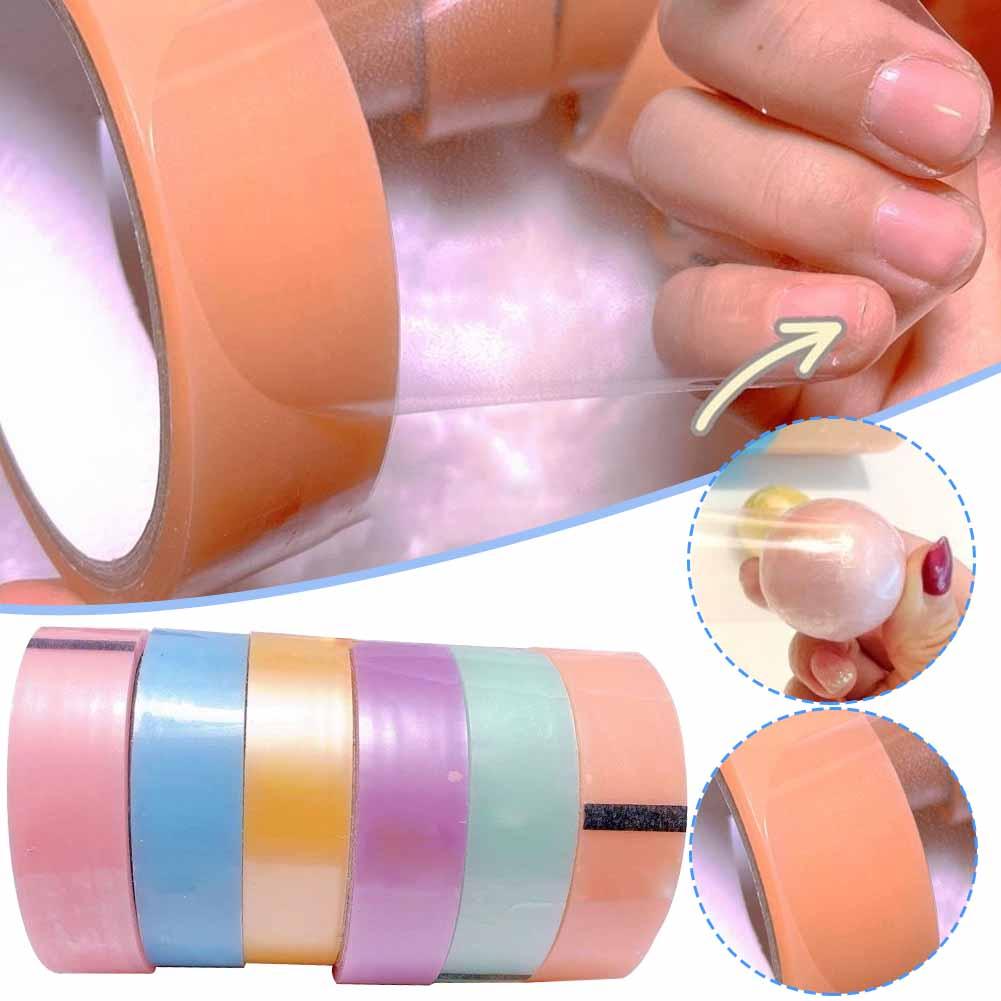 6 рулонов липкая лента для мячей от стресса цветная сенсорная лента для взрослых игрушка-липучка от стресса Y1F8