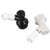 2Pcs Home Brewing Ball Lock Keg Connector + 8mm‑1 4in FFL Quick Push‑Fit Connector