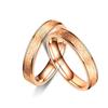 Розовое золото, серебро, матовое кольцо из нержавеющей стали для женщин и мужчин, титановое стальное кольцо, кольца для влюбленных, свадебные украшения
