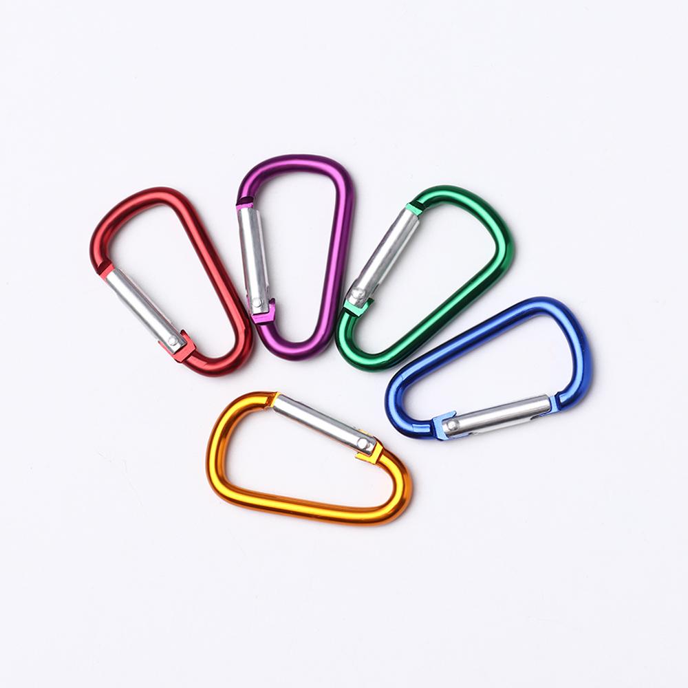 5/10pcs New Equipment Safety Camping Hiking Hook Buckle Keychain Climbing Buckles Alloy Carabiner