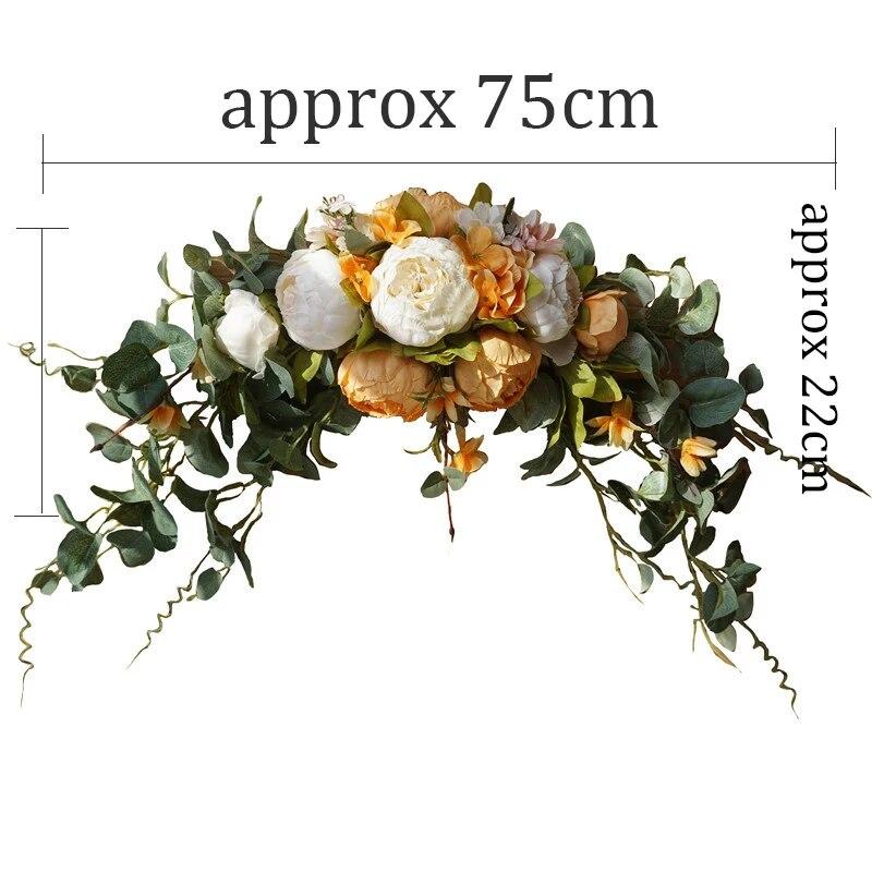 Artificial Wreath Threshold Flower Peony Rose DIY Wedding Party Flower Wall Arrangement Home Place Room and Christma Wreath Arch