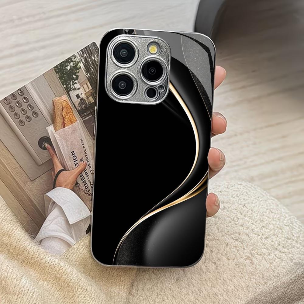Деловые модные чехлы для телефона carcasa Smartphone Чехол для телефона из стекла для iPhone 17 16 15 14 13 12 11pm Pro Plus fundas Мужской стиль