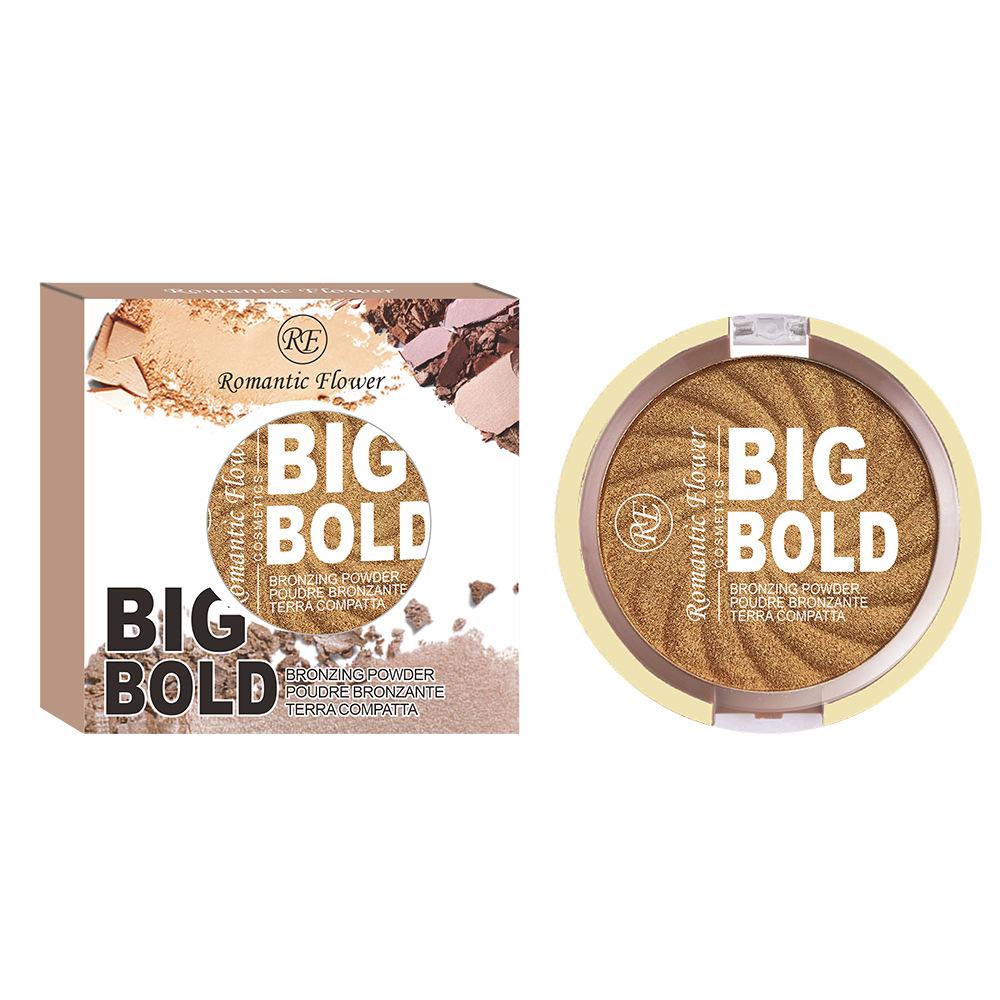 3-х цветная пудра, осветляющая лицо, прессованная пудра бронзового цвета, водостойкая и глянцевая косметика